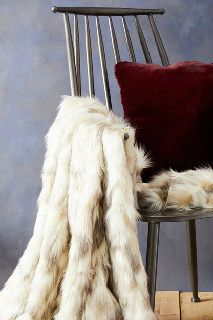 Bosie Lamina Natural Fur Throw