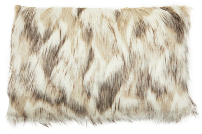 Bosie Lamina Natural Rectangular Fur Cushion
