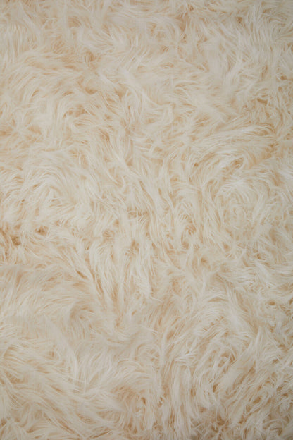 Bosie Lamina Cream Fur Throw