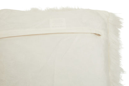Bosie Lamina Cream Square Fur Cushion