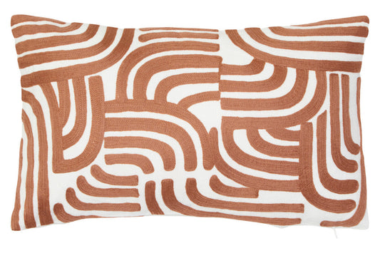 Bosie Ozella Natural and Terracotta Cushion