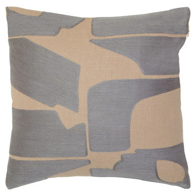 Bosie Ozella Natural And Grey Square Cushion