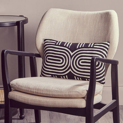 Bosie Ozella Black And White Cushion