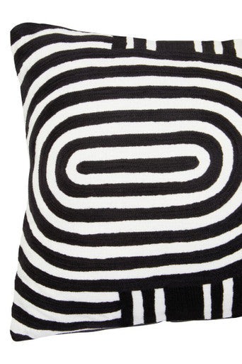 Bosie Ozella Black And White Cushion