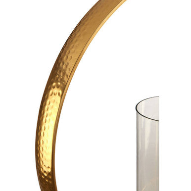 Cirqua Medium Gold Finish Candle Holder