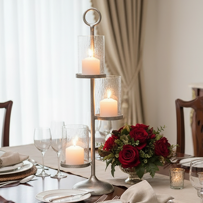 Verve Floor Standing 3-Light Candle Holder