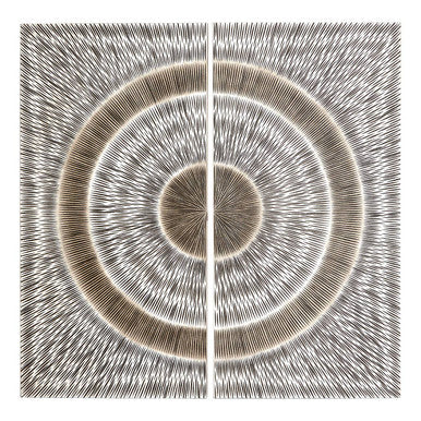 Modello Silver Wood Carving Wall Art
