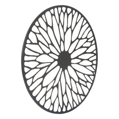 Trento Medium Black Frame Floral Design Wall Art