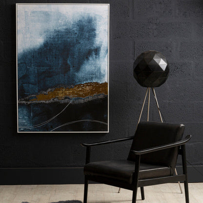 Astratto Blue And Gold Wall Art