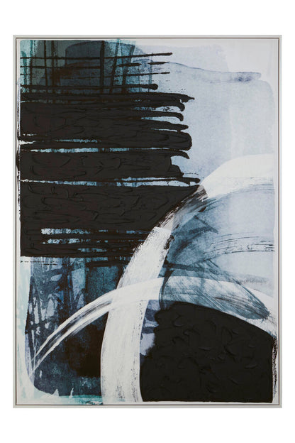 Astratto Blue and Black Wall Art