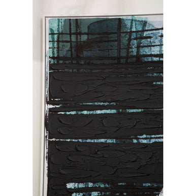 Astratto Blue and Black Wall Art