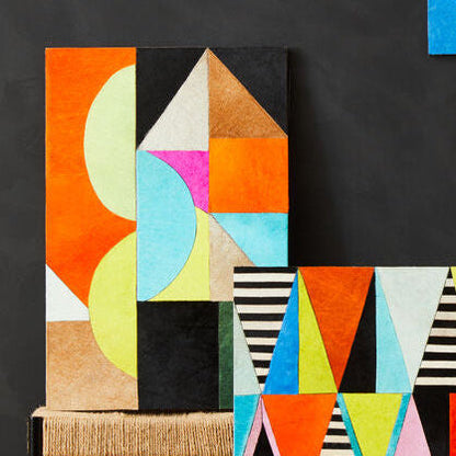 Genuine Leather Abstract Wall Art | Safira
