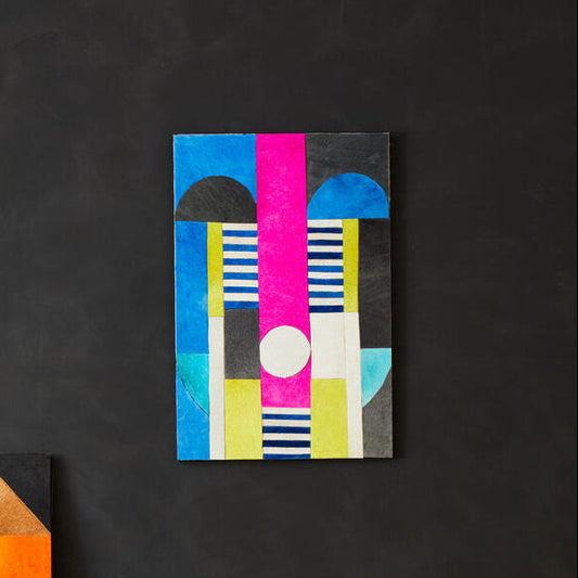 Genuine Leather Multicoloured Wall Art | Safira