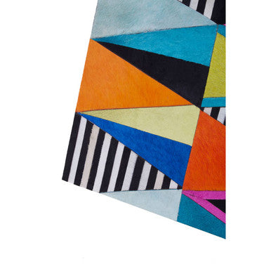 Safira Genuine Leather Multicolour Wall Art