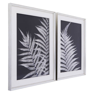 Set of Two Leaf Print Wall Art | Nason