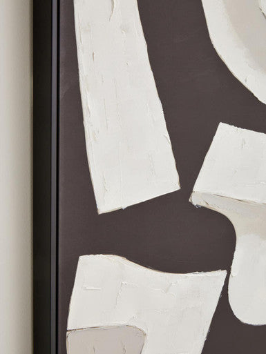 Astratto Monochrome Abstract Textured Wall Art