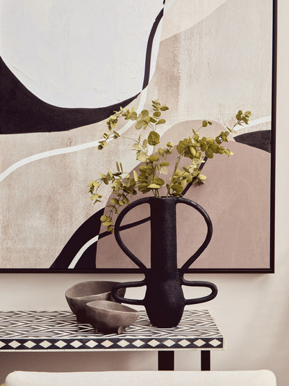 Set of 2 Abstract Earthy Tones Canvas Wall Art | Astratto
