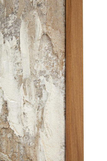 Set of 2 Neutral Tones Textured Wall Art | Astratto