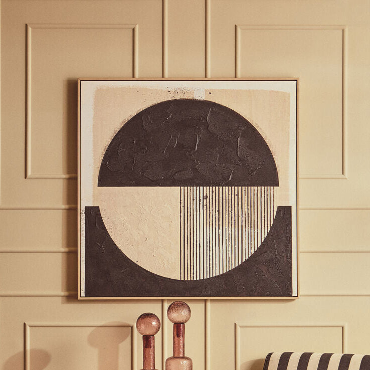 Astratto Black and Cream Wall Art