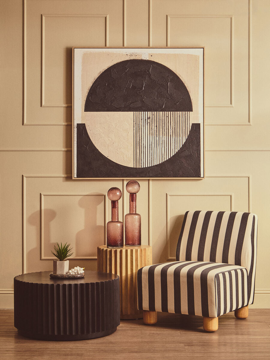 Astratto Black and Cream Wall Art