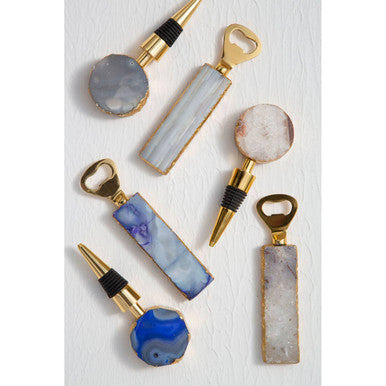 Bowerbird Agata Natural Bottle Opener And Stopper Set