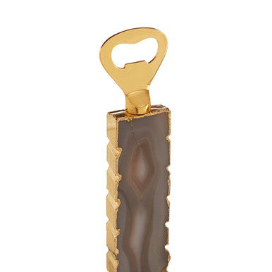 Bowerbird Agata Grey Bottle Opener And Stopper Set
