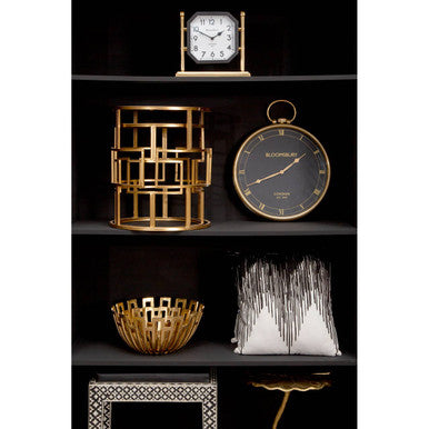 Avantis Set Of Two Gold Metal Round Side Tables