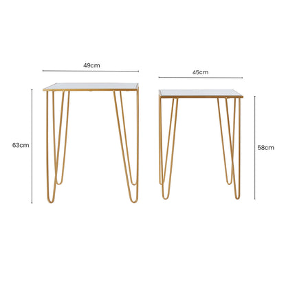 Avantis Set Of 2 Rectangular Side Tables