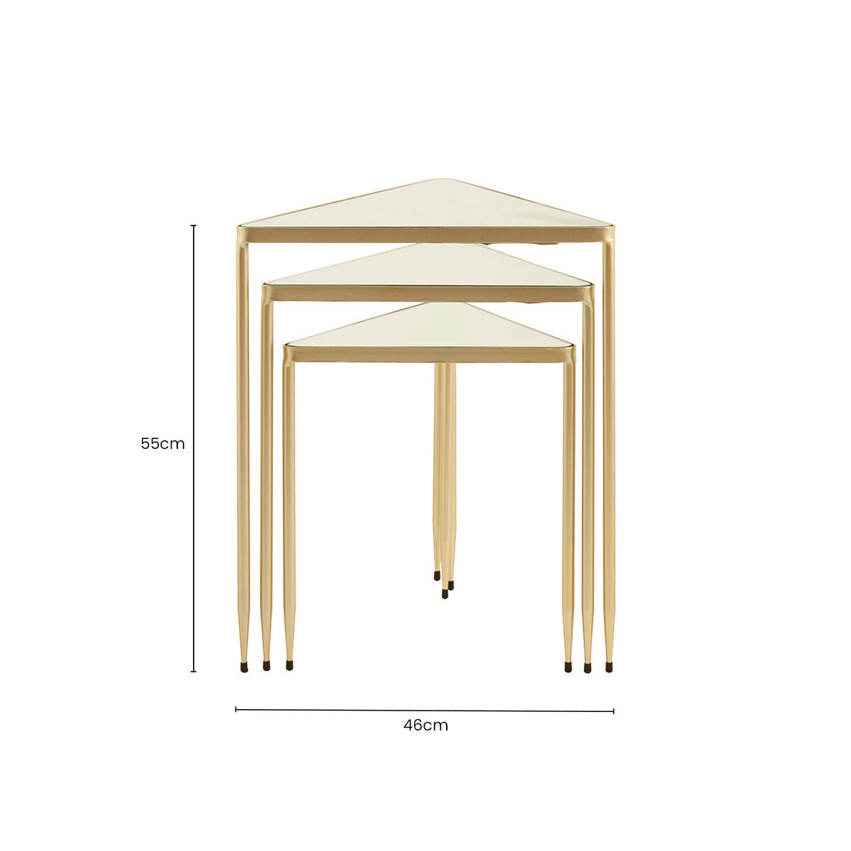 Avantis Set of 3 Triangle Nesting Tables