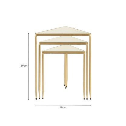 Avantis Set of 3 Triangle Nesting Tables