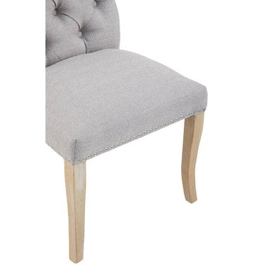 Kensington Townhouse Grey Linen Dining Chair