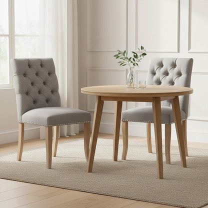 Grey Linen Dining Chair | Kensington Townhouse