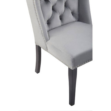 Kensington Townhouse Grey Velvet Dining Chair