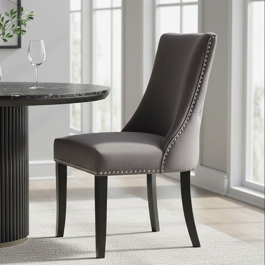 Dark Grey Dining Chair | Kensington Townhouse