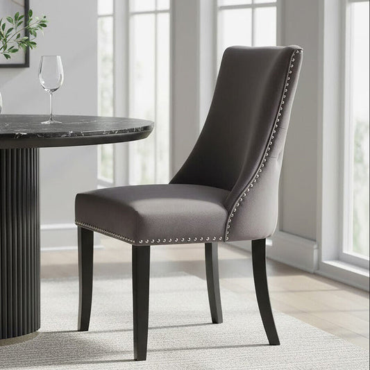 Dark Grey Dining Chair | Kensington Townhouse