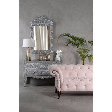 3 Seater Blossom Fabric Chesterfield Sofa | Suri