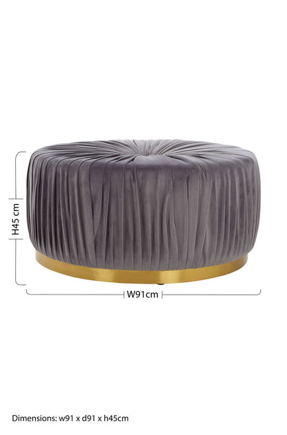 Shea Grey Footstool