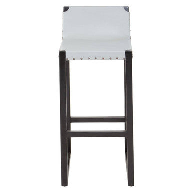 Grey Leather Bar Stool | Kendari