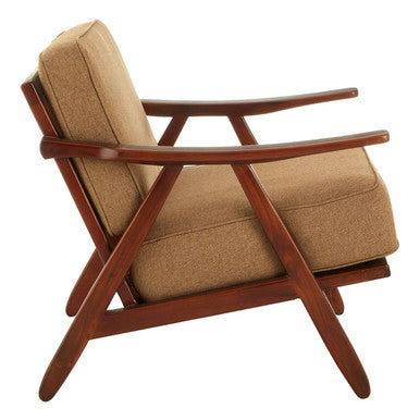 Kendari Teak Wood Frame Armchair with Cushions