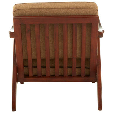 Kendari Teak Wood Frame Armchair with Cushions