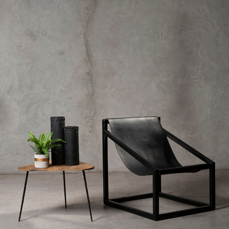 Kendari Black Cubic Frame Chair