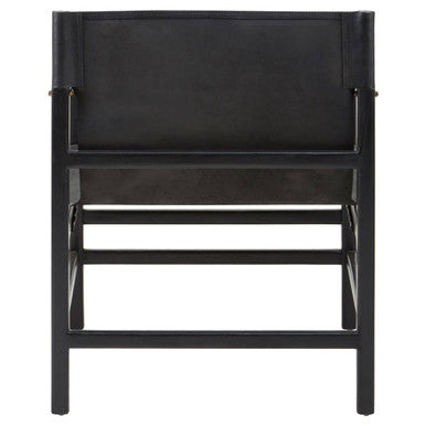 Kendari Black Teak Wood Frame Armchair