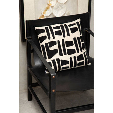 Kendari Black Teak Wood Frame Armchair