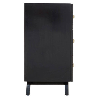 Fusion Black and Mother of Pearl Chest of 3 Drawers