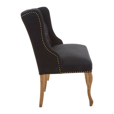 Harrison Black 2 Seat Bench Sofa