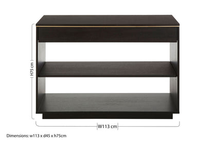 Diamond Oak Veneer Console Table