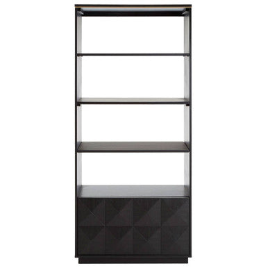 Diamond Oak Veneer Shelf Unit