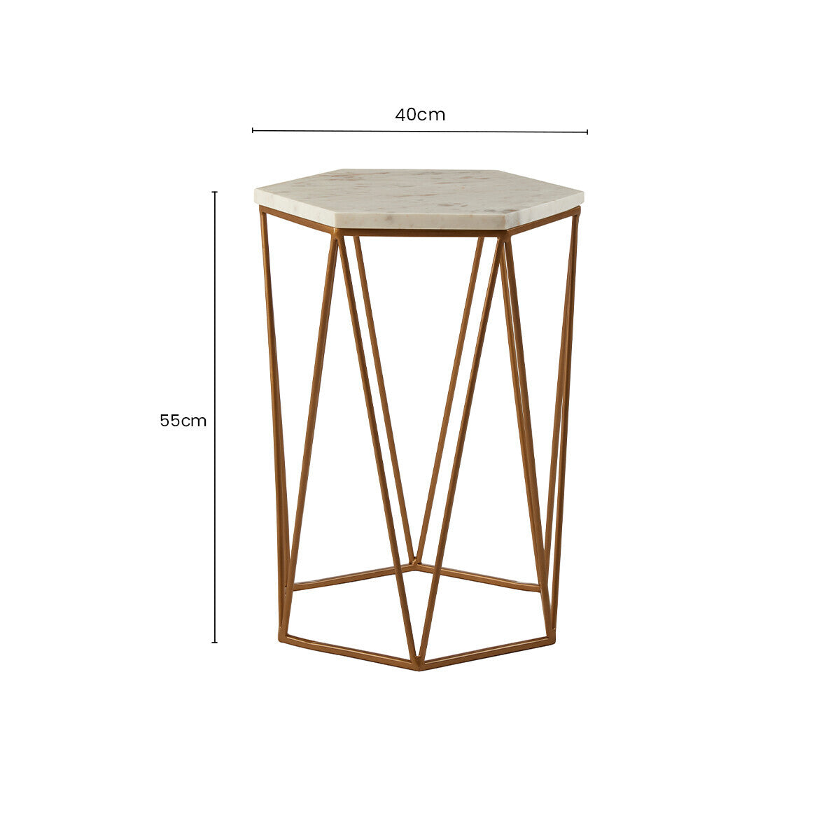 Shalimar Hexagonal Side Table