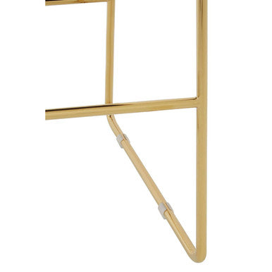 Mink Velvet and Gold Bar Stool | Piermount