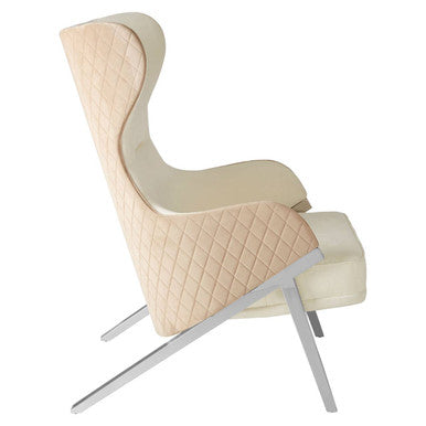 Piermount Ivory Wingback Chair